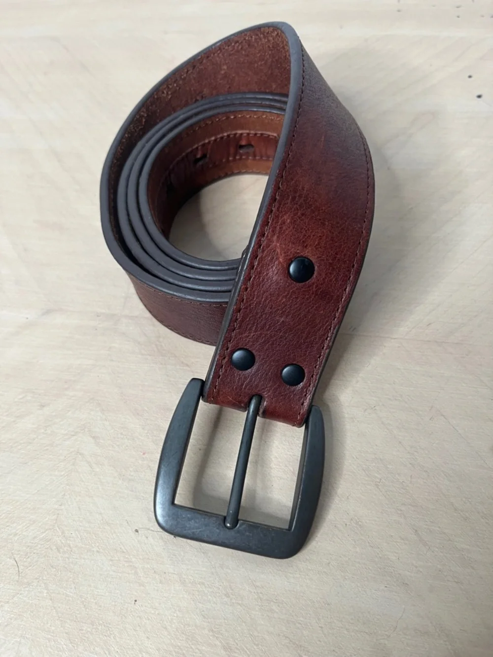 3D Belt Co Men's Brown Leather Belt - Classic Casual Style S 46
